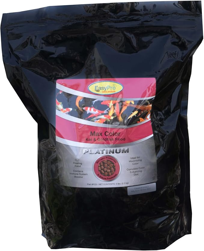 EasyPro PC5 Platinum Koi & Goldfish Food, 5 lb EasyProPondProducts