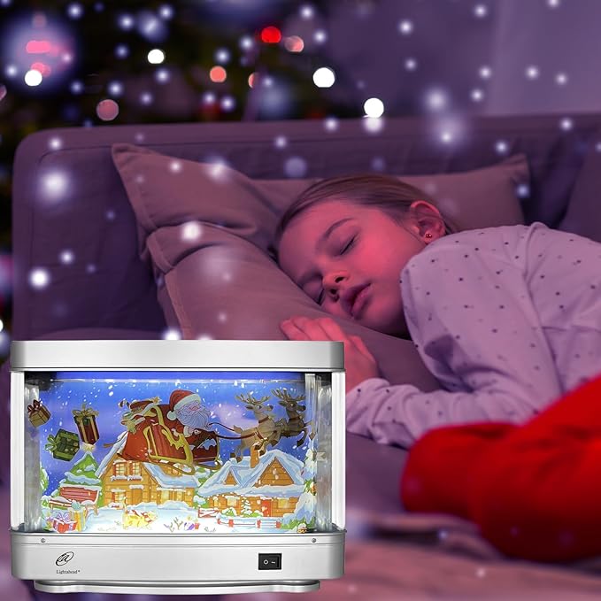 Lightahead Christmas Santa LED Decorative Motion Picture Lamp Virtual Aquarium Night Light Decoration Lightahead%C2%AE