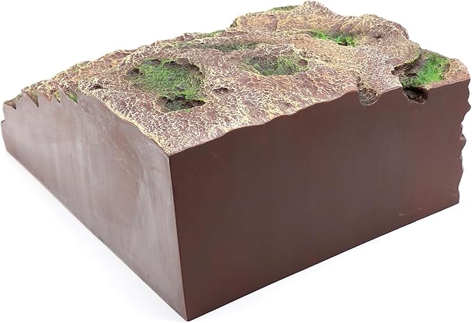 Large Reptile Hide Shale Scape Step Ledge, Reptile Cave Hideout, Bearded Dragons Accessories, Basking Rocks for Bearded relaqcc