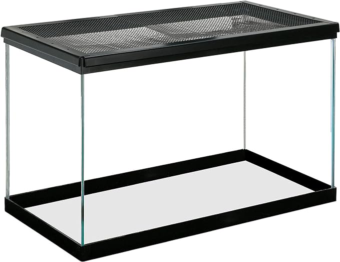 Zilla 10 Gallon Pet Reptile Starter Habitat Kit with Light and Heat for Small Desert Dwelling Animals Zilla