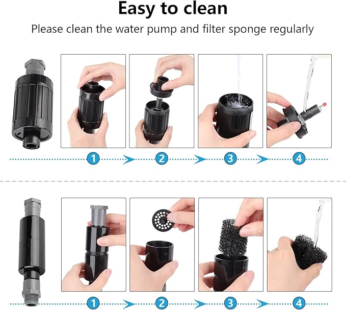 Aquarium Gravel Cleaner with External Controller 25W 550GPH Electric Fish Tank Vacuum Gravel Cleaner for Change Water(Adjustable Flow) Wash Sand (Sand/Gravel Mode) Water Filter Circulation fishkeeper