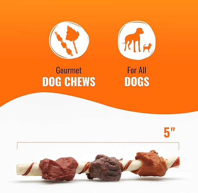 Good'N'Fun Triple Flavored Rawhide Kabobs for Dogs, 1 Pack, 12 oz - PAWPICO