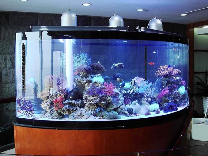 500W Aquarium Heater Auto Thermostat Submersible 500 Watt Fish Tank Heater with Durable Quartz Glass and Protective Sleeve 3 Suckers for Saltwater or Freshwater 50-90 Gallon ZHGSERVU