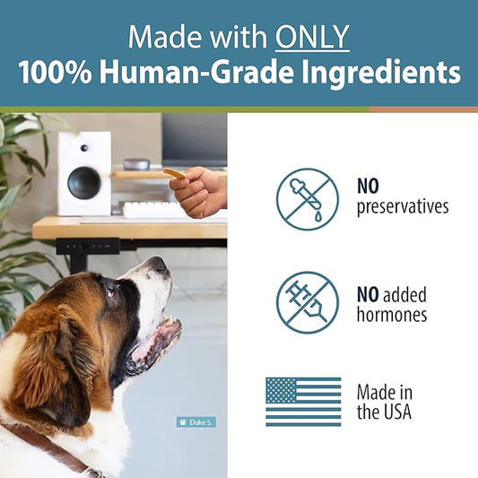 JustFoodForDogs Limited-Ingredient Healthy Dog Treats, Salmon Bark, Made in The USA, 5 oz - PAWPICO