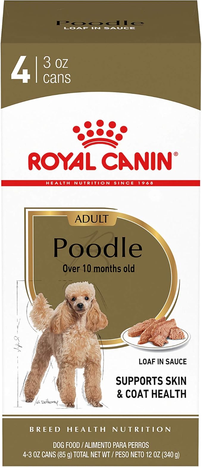 Royal Canin Poodle Adult Breed Specific Wet Dog Food, 3 oz can 4-pack - PAWPICO