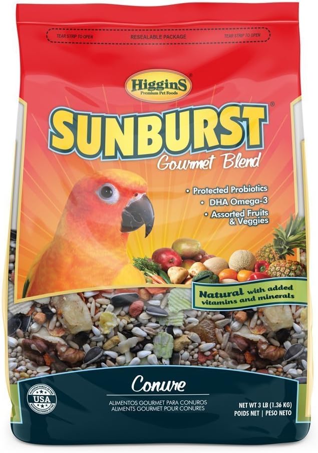 Higgins Sunburst Gourmet Food Mix for Conures PAWPICO