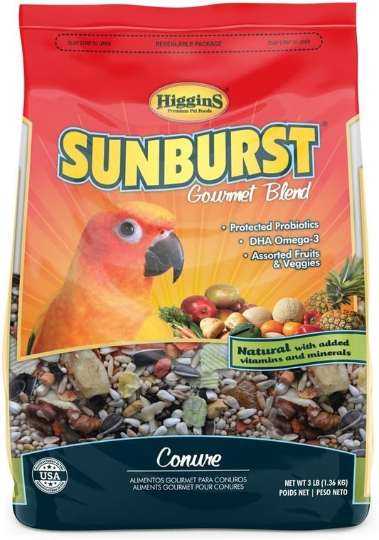 Higgins Sunburst Gourmet Food Mix for Conures PAWPICO