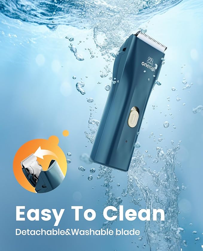 oneisall Pet Clippers, Cat Clippers for Matted Hair, Quiet Cordless Cat Hair Trimmer for Grooming, Pet Shaver for Dogs and Cats - PAWPICO