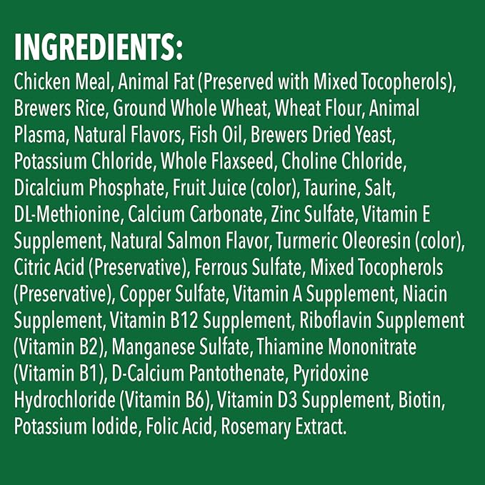 Greenies Feline Smartbites Skin & Fur Crunchy and Soft Natural Cat Treats, Salmon Flavor, 2.1 oz. Pack GREENIES