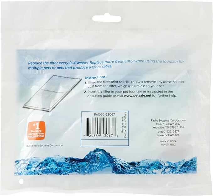 PetSafe Drinkwell Replacement Carbon Filter, Dog and Cat Water Fountain Filters - PAWPICO