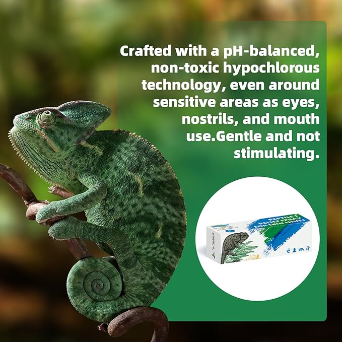 Reptile Wound Care Spray, Lizard & Snake Skin Repair, Relief Support for Reptile Skin Issues, Sores, Shedding, Scale Rot 1 fl oz NUTRIARISE