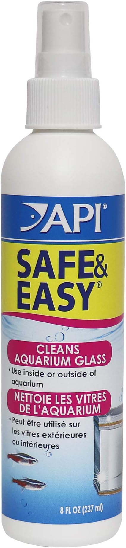 API SAFE & EASY Aquarium Cleaner Spray 8-Ounce Bottle API