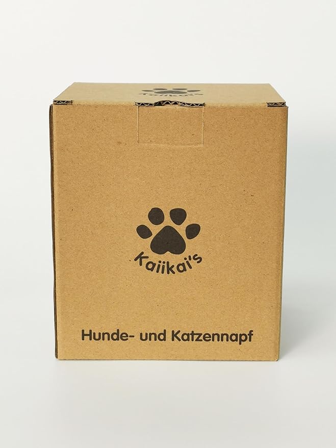 Kaiikai’s Elevated Cat Bowls and Dog Food Bowls 13 oz Ceramic Water Dog Bowls Medium and Small Sized Dog 5 Inch Tilted Cat Water Bowl Raised Cat Food Bowls Dog and Cat Supplies Small Cat Face Bowl - PAWPICO