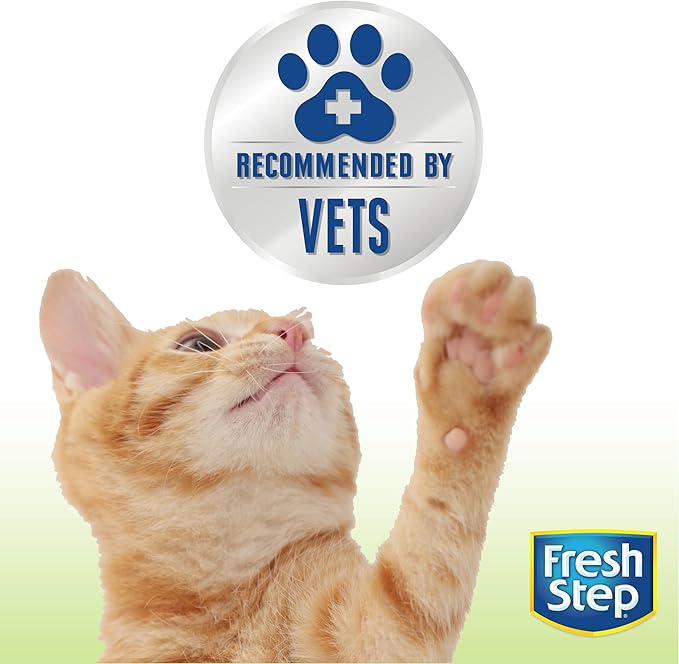 Fresh Step Advanced Simply Unscented Clumping Litter, Fresh Step Unscented Cat Litter Fights Odor on Contact, 18.5 lb. Box - PAWPICO