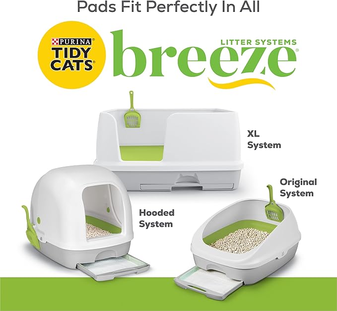 Purina Tidy Cats Cat Litter Breeze Pads Refill Pack Multi Cat Litter Pads - 8 ct. Bag - PAWPICO