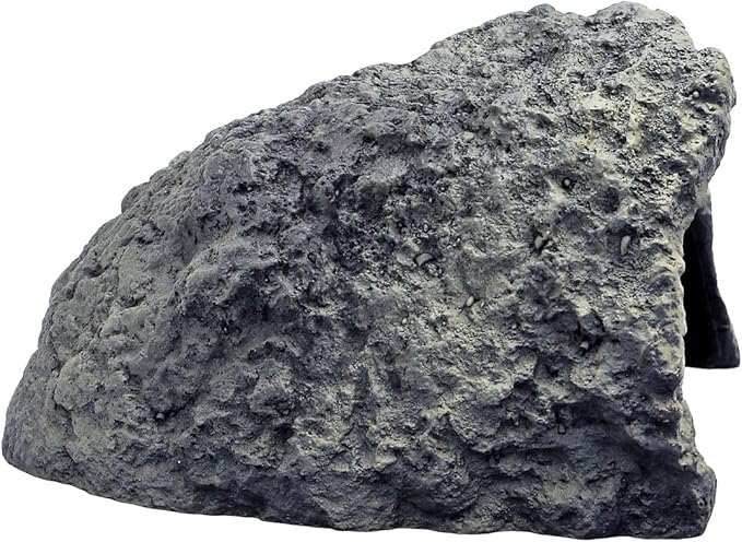 Rock Cave Habitat Hidden for Reptile and Amphibians.Terrarium & Aquarium Decor, Reptile hideout Hide Cave, Perfect for Bearded Dragons,Lizards,Snakes,Turtles,Geckos,Tortoises,Small Animals -Large Size PAWPICO