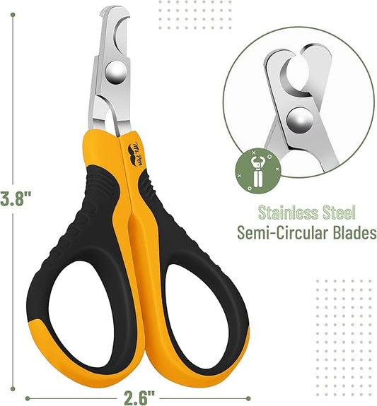 Mr. Pen- Cat Nail Clipper, Cat Nail Trimmer, Cat Nail Clippers, Cat Claw Clippers, Cat Clippers for Nails, Pet Nail Clippers, Kitten Nail Clipper Small Dog Nail Clipper, Cat Claw Trimmer, Orange/Black - PAWPICO