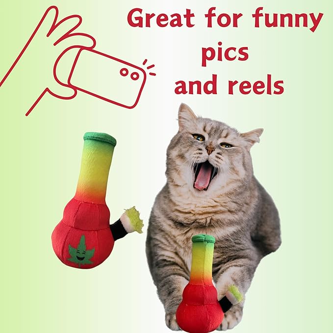 Lil' Bo | Funny Cat Toy | Cool Plush Catnip Toy | Fun Novelty Gift | Play and Funny Photos - PAWPICO