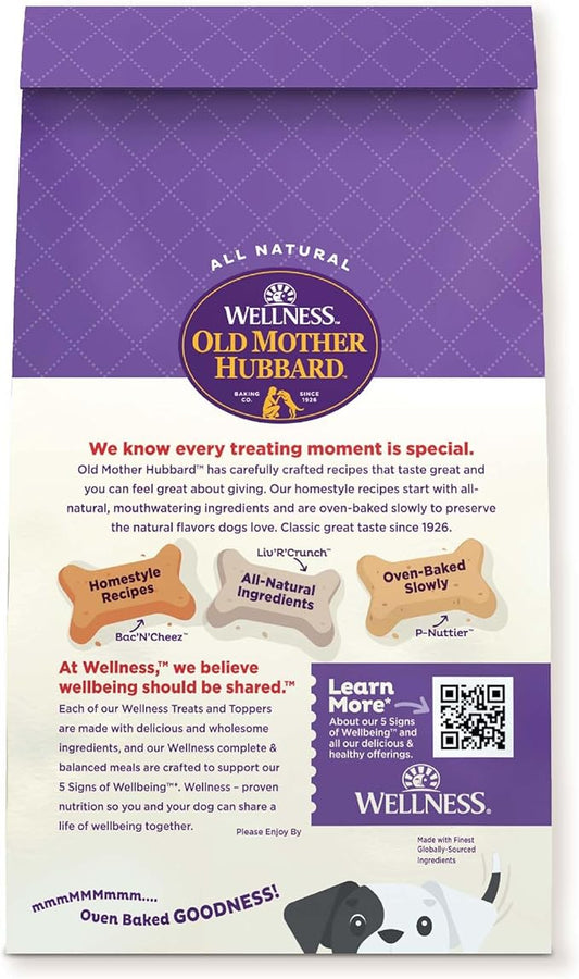 Old Mother Hubbard by Wellness Classic Savory Mix Natural Dog Treats, Crunchy Oven-Baked Biscuits, Ideal for Training, Mini Size, 20 ounce bag - PAWPICO