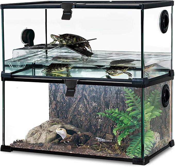 4pcs terrarium cover clips Terrarium Screen Cover Clip Fresh Air Non- Locking Screen Clips - escape Feeding Tank Latch for Glass Turtle Terrarium reptile terrarium cover Parts aquarium cover clips NUOBESTY