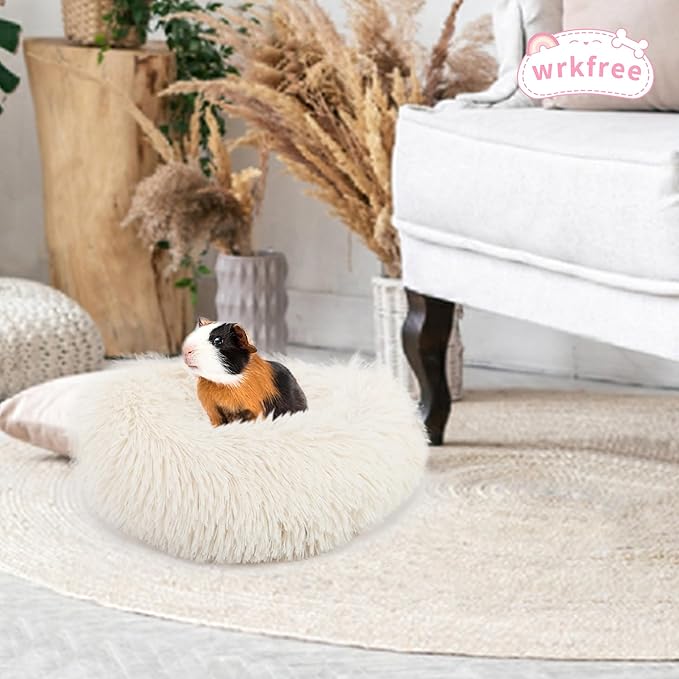 Guinea Pig Bed Hamster Bed Hedgehog Bed for Hamster/Hedgehog/Squirrel/Tortoise/Lizard and Other Small Animal 11.8 inch Beige - PAWPICO