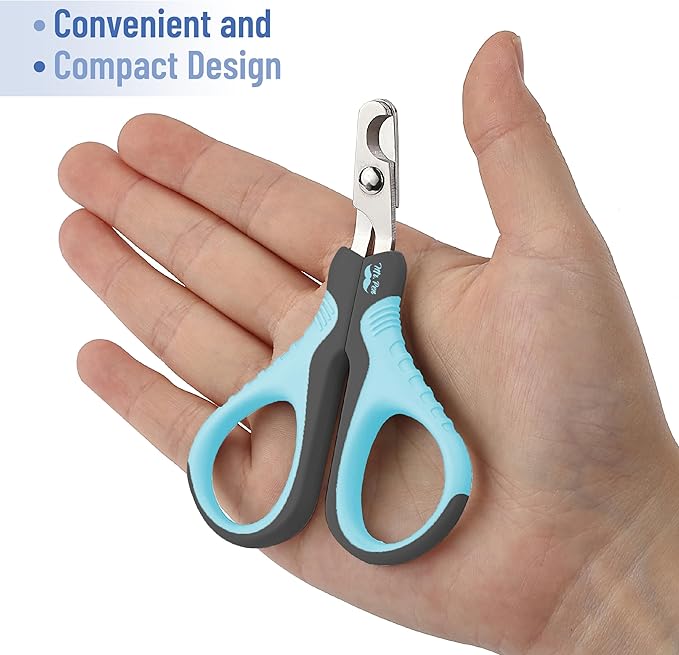 Mr. Pen- Cat Nail Clipper, Sky Blue & Dark Gray Cat Nail Trimmer, Cat Nail Clippers, Cat Claw Clippers, Cat Clippers for Nails, Pet Nail Clippers, Kitten Nail Clipper, Small Dog Nail Clipper - PAWPICO