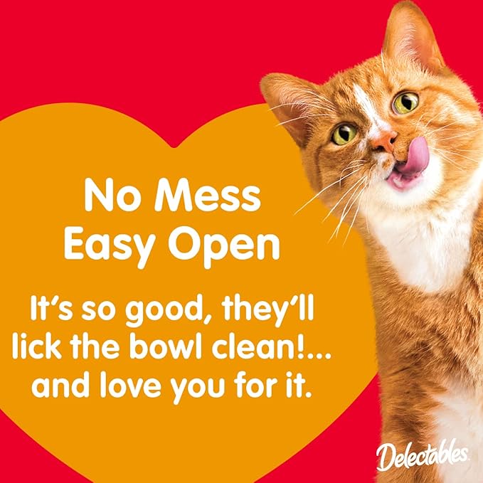 Delectables Bisque Lickable Wet Cat Treats - Tuna & Chicken, 1.4 oz (Pack of 12) Hartz