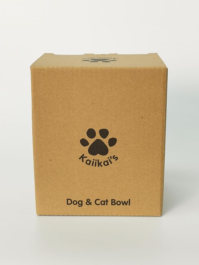Kaiikai’s Slow Feeder Dog Bowls and Cat Food Bowl 13 oz Ceramic Dog Water Bowl Elevated Slow Feeder Dog Food Bowls Slow Feeder Cat Bowl Small Dog Slow Feeder Bowl for Dry and Wet Food Puppy Supplies - PAWPICO