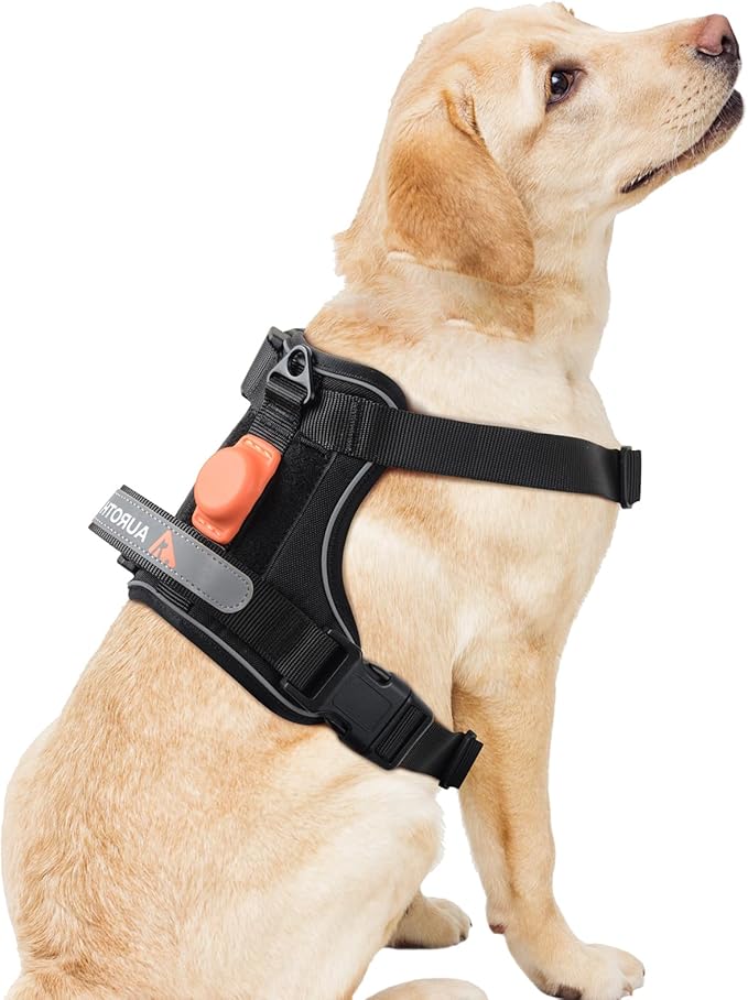 AUROTH Dog Harness for Large Dogs, Dog Vest Harness Large Size Dog, Large Dog Harness, No Pull Dog Harness for Large Dogs with Handle, Black L AurothPets
