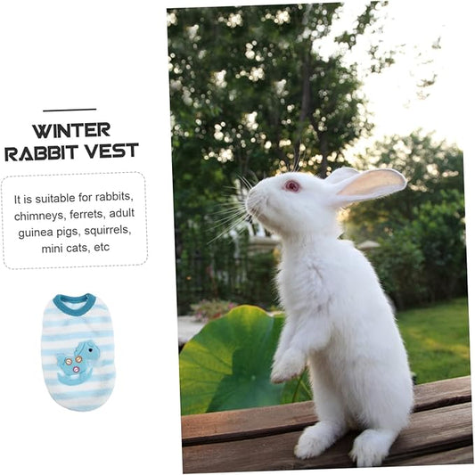 POPETPOP Winter Coat Vest Ferret Fleece Rabbit Clothes Rabbit Warm Vest Small Animal Sweater Rabbit Apparel Kitten Harness Kitten Clothes Pet Rabbit Coral Fleece Puppy Dog's Clothes POPETPOP