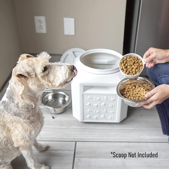 Gamma2 Vittles Vault Airtight Dog Food Storage Container - Fits up to 25 Pounds of Dry Pet Food - Perfect for Cat and Puppy Kibble - BPA-Free Plastic - Made in the USA - 12" L x 13.75" H - PAWPICO