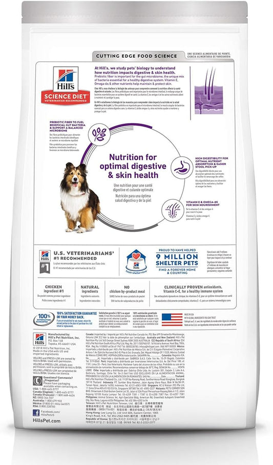 Hill's Science Diet Adult Sensitive Stomach & Skin Chicken Recipe Dry Dog Food 30 lbs. - PAWPICO