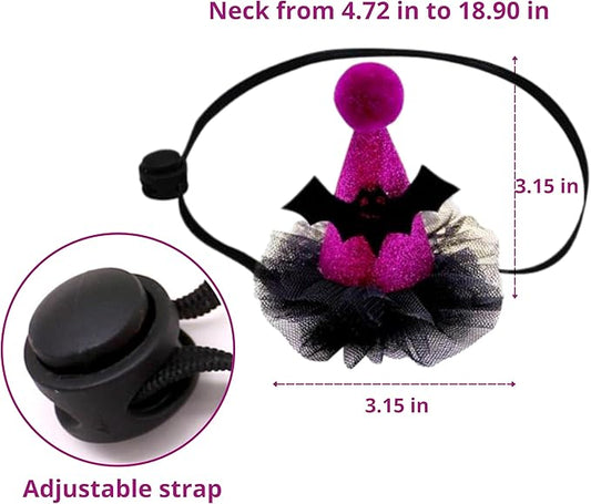 Ferret Hat with Adjustable Strap, Purple Bat Hats for Small Pet Chinchilla Squirrel Bunny Rabbit Dog, Ferret Costumes for Halloween, Guinea Pig Halloween Costume, Ferrets Accessories (Halloween) HomedyCrafts