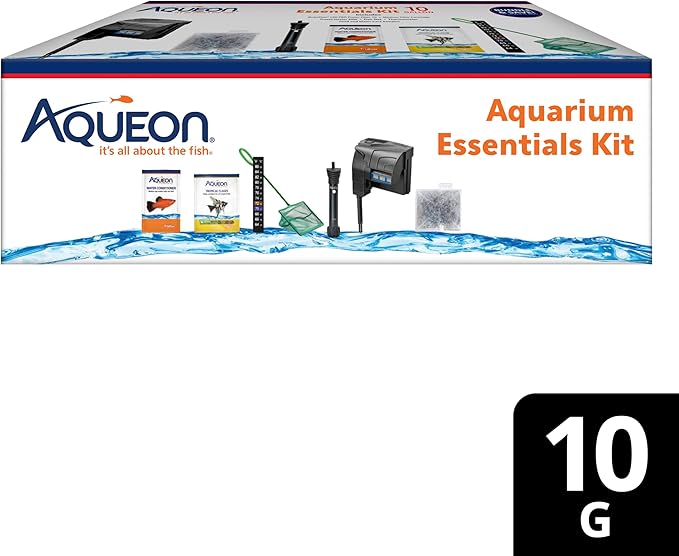 Aqueon Fish Tank Aquarium Essentials Starter Kit for 10 Gallon Tanks Aqueon