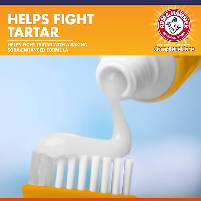 Arm & Hammer Complete Care Enzymatic Dog Toothpaste, 6.2 oz - Dog Toothpaste for Puppies and Adult Dogs, Arm and Hammer Toothpaste for Dogs - Pet Toothpaste, Dog Dental Care and Clean Dog Teeth ARMHAMMER