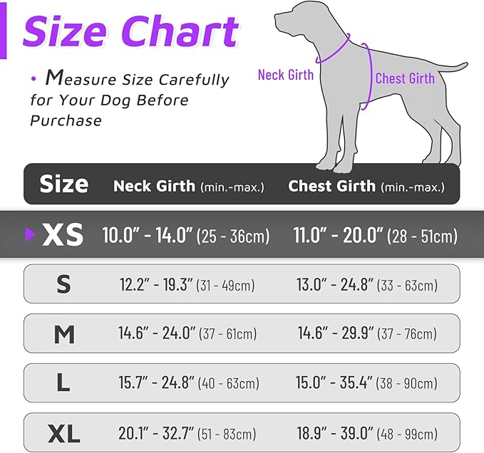 Eagloo Small Dog Harness No Pull, Service Vest with Reflective Strips and Control Handle, Adjustable and Comfortable for Easy Walking, No Choke Pet Harness with 2 Metal Rings, Purple, XS GoExplorewithEagloo