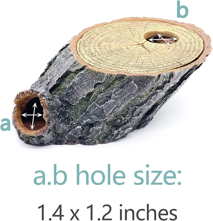 Snake Hide and Basking Tree Roots Cave for Terrariums, Available for Climbing and Hiding Spots for Reptiles, Amphibians, and Small Animals, Corn Snake, Green Snake and Small Gecko relaqcc