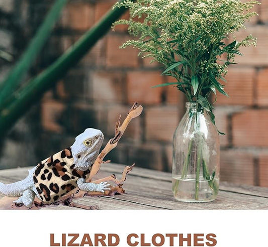 FRCOLOR Lizard Clothes Lizard Apparel Clothing Reptichip Fix It Costume Bearded Dragon Clothes Reptile Hoodies Sweater Coat Party Lizard Cosplay Prop Small Pet Flannel Accessories FRCOLOR