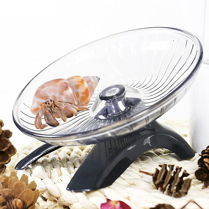 Hermit Crabs Wheel Toy, Hamster Running Wheel Toys, Small Animals Cage Accessory, Tank Accessory, Suitable for Hermit Crab Hamster Rat Oooct