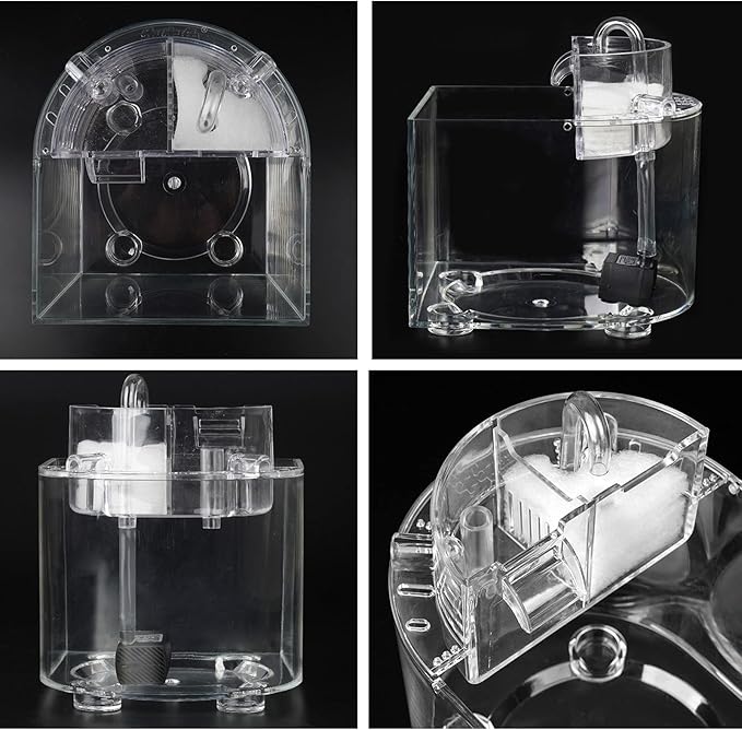 Betta Fish Tank, 1.6 Gallon Aquarium, Upgrade Hydroponics Growing System, Beta Fish Tank Self Cleaning with Heater and Filter, Aquaponic Fish Bowls Decorations for Water Plant Garden Oltraman