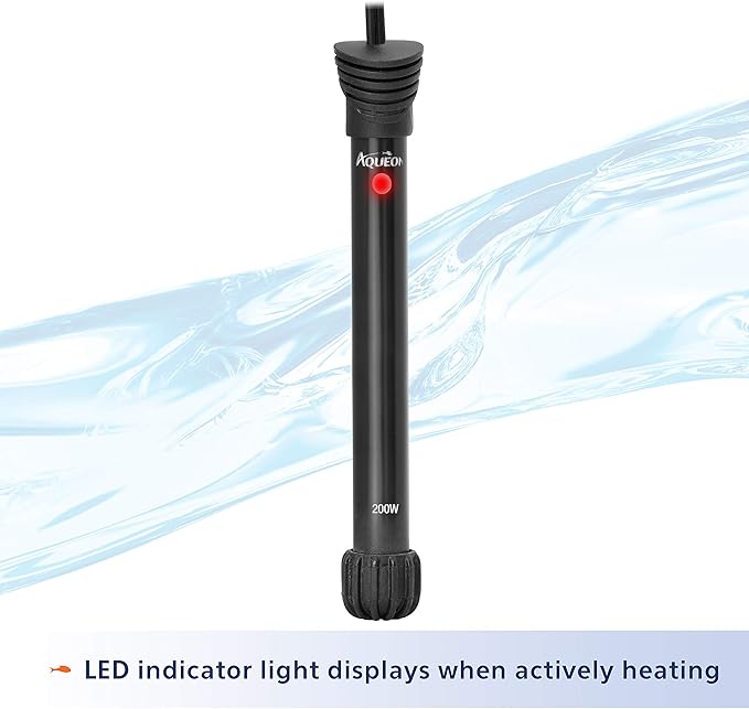Aqueon Aquarium Fish Tank Preset Heater For Up To 75 Gallons, 200 Watts Aqueon