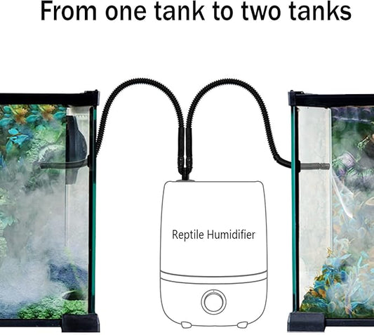 Reptile Fogger Extension Tube, Accessories of Reptile Humidifier Mister Suitable for Reptiles Amphibians and Terrarium Eadabok