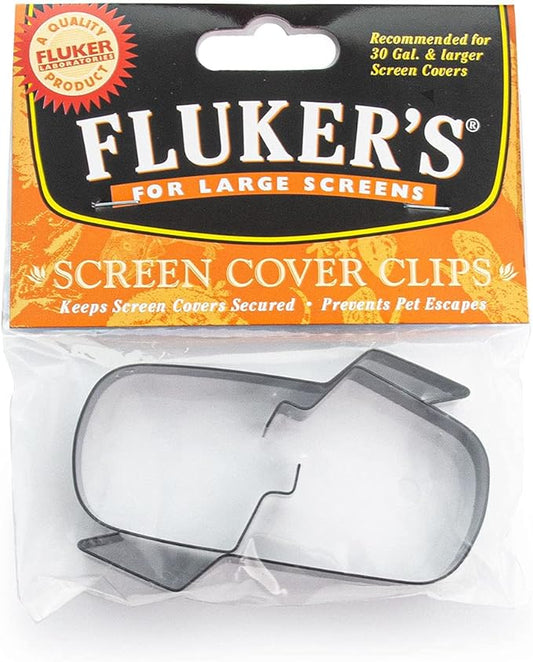 Fluker's Metal Screen Cover Clip for Reptile Terrariums Flukers