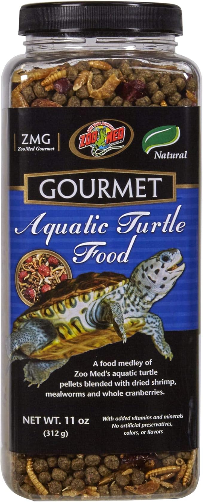 Zoo Med Gourmet Aquatic Turtle Food 11 oz. ZooMed