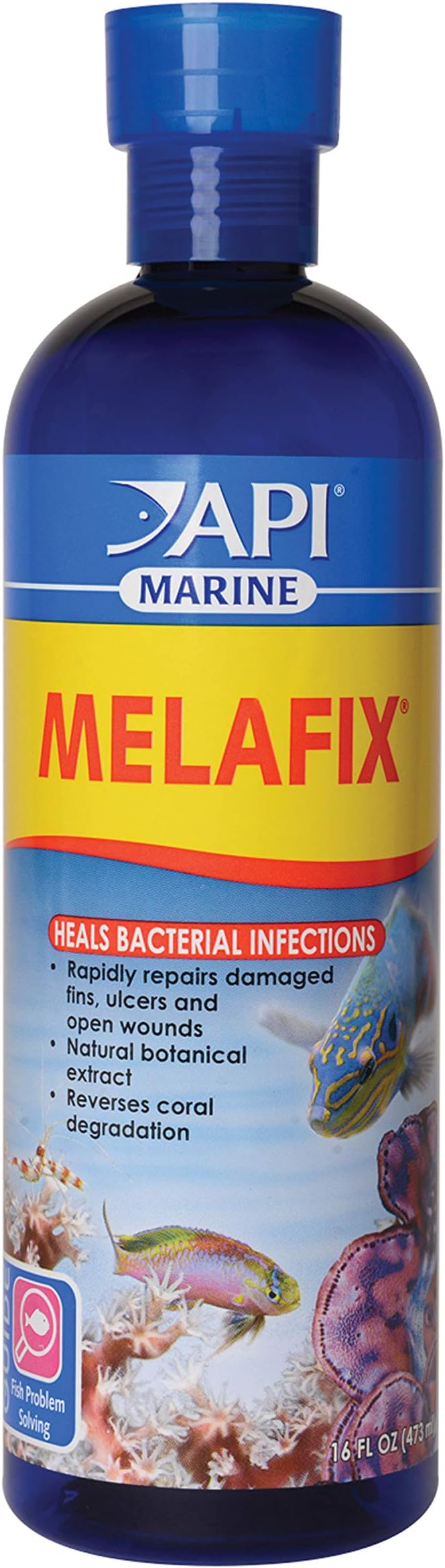 API MARINE MELAFIX Saltwater Fish and Coral Bacterial Infection Remedy 16-Ounce Bottle (311D) API