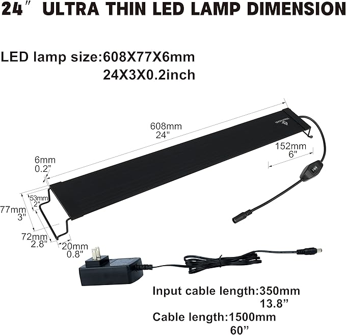 Aquarium Light (24-30") Waterrebirth