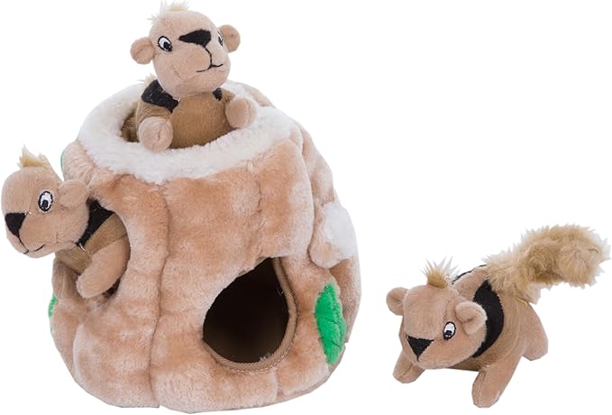 Outward Hound Hide A Squirrel Plush Dog Toy Puzzle, Small - PAWPICO