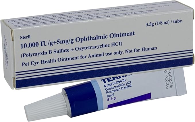 Pet Eye Health Ointment for Dogs, Cats, Cattle, Sheep, Horses, Birds and Puppies, Kittens 1/8 oz /3.5gr - 1 Tube PAWPICO