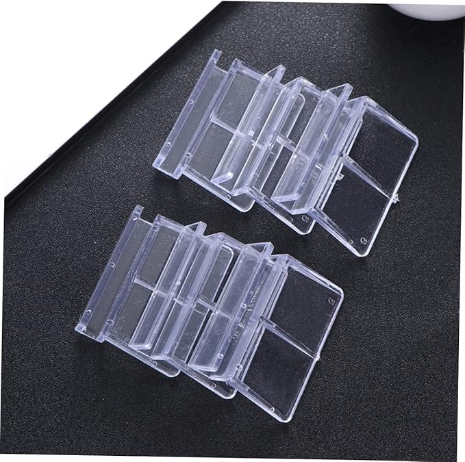 10Pcs Transparent Plastic Aquarium Cover Bracket Supports for Home Fish Tanks Durable Clips for Secure Lid Placement Aquariums BUGUUYO
