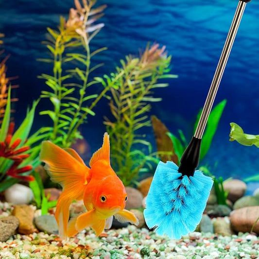 11 in 1 Fish Tank Aquarium Cleaning Brush Kit,Aquarium brushSutiable for Acrylic Fish Tank, and Plastic Fish Tank,Glass Fish Tank,Non Rusting,Fish Tank Cleaning Tools Suseg